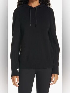 rag & bone Black Crewneck Hoodie Sweater